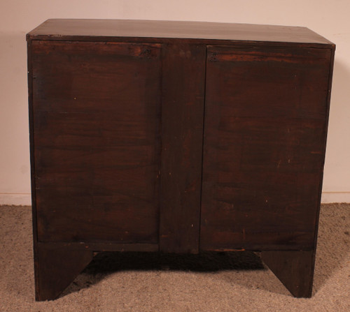 Commode En Acajou Et Incrustations -18 siècle