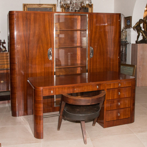  Libreria in palissandro Periodo Art Déco 1930 circa