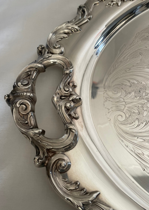 Large Reed & Barton Silver Metal Tray  