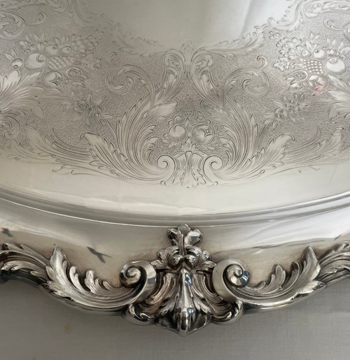 Large Reed & Barton Silver Metal Tray  