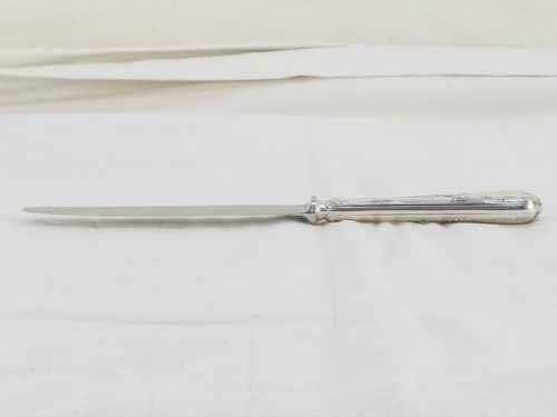 CHRISTOFLE 12 Coltelli grandi in metallo argentato modello MARLY lama in acciaio inox