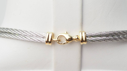 Collana vintage FRED force 10 in oro giallo e acciaio