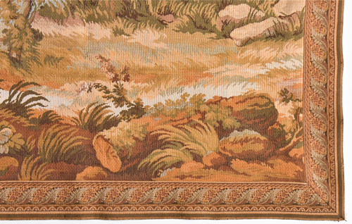 Mechanical tapestry representing green landscape