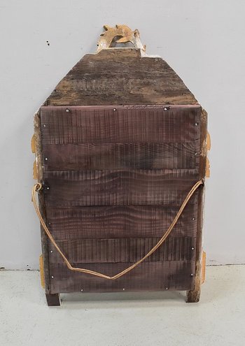 Small Golden Wood Mirror, Louis XVI Style - Early 20th Century