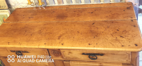 Credenza in ciliegio biondo Luigi XV del primo Ottocento