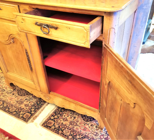 Credenza in ciliegio biondo Luigi XV del primo Ottocento