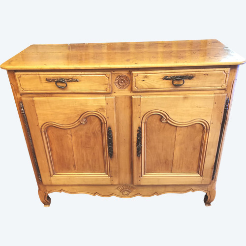 Credenza in ciliegio biondo Luigi XV del primo Ottocento