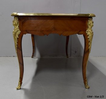 Bureau d’Apparat en Placage de Bois de Rose, style Louis XV - XIXe