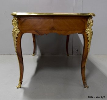 Bureau d’Apparat en Placage de Bois de Rose, style Louis XV - XIXe