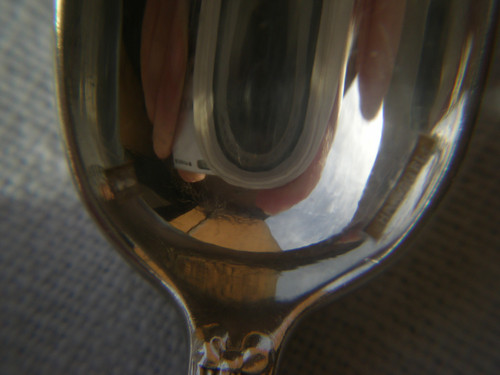 12 silver-plated espresso/moka spoons Rubans model Orfèvrerie Christofle