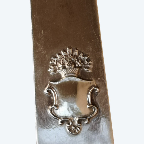 4 cuillères à soupe anciennes argent 875 poinçon Russe orfèvre Cyprian Labecki année 1881, XIXème