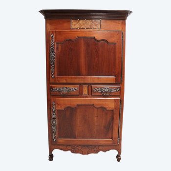 Cabinet in Roux Cherry, Louis XV style, Vendée region - 1st part 19th century