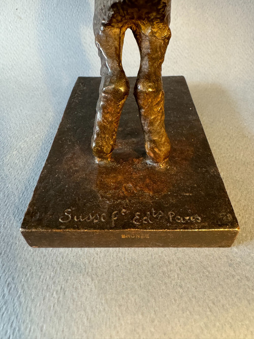 Paul Silvestre ' Leaping goat ' Bronze ArtDeco by Susse frères