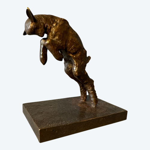 Paul Silvestre ' Leaping goat ' Bronze ArtDeco by Susse frères
