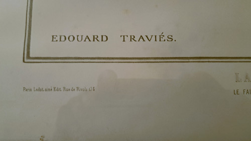 Engraving of Chasse le Faisan after Edouard Traviés