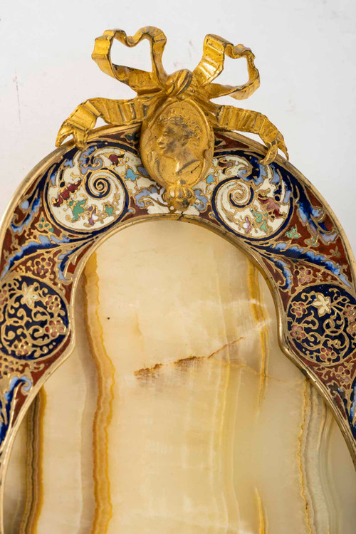 Coppa in bronzo cloisonné, fine XIX secolo