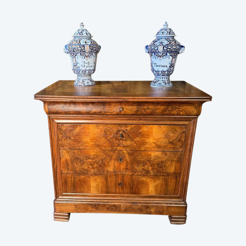 Louis Philippe 19th century walnut chest of drawers