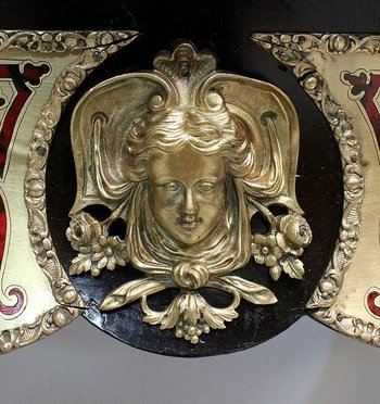 Boulle-Intarsien-Übertopf, Napoleon III.-Periode - Mitte des 19. Jahrhunderts