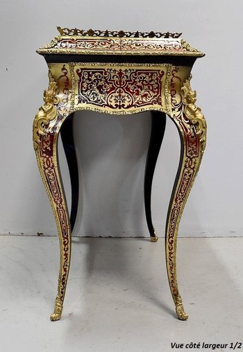 Boulle-Intarsien-Übertopf, Napoleon III.-Periode - Mitte des 19. Jahrhunderts