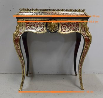 Boulle-Intarsien-Übertopf, Napoleon III.-Periode - Mitte des 19. Jahrhunderts