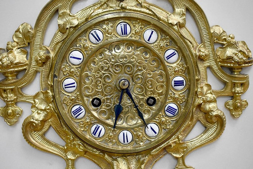 Marble and bronze clock by Théodore GECHTER - 19th century