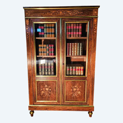 Bibliothèque Napoléon III En Marqueterie