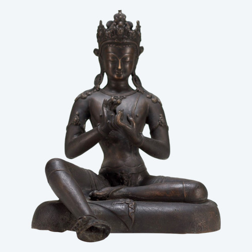 Bodhisattva Manjushri in relax reale, Nepal.