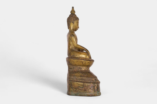 Bouddha Shan en bronze doré.