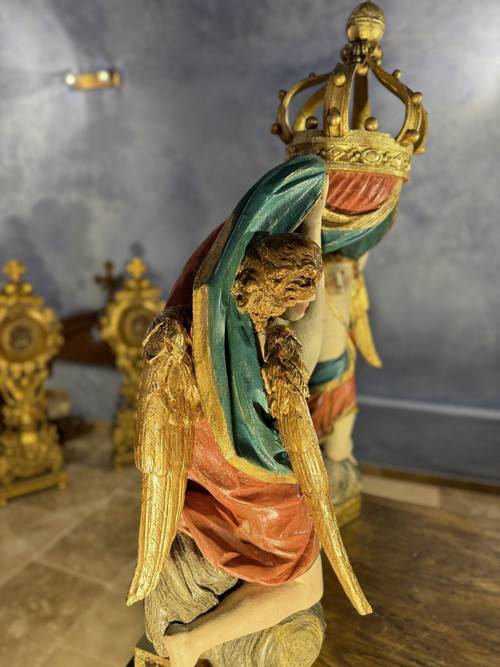 Tabernacle canopy with angels - 18th century