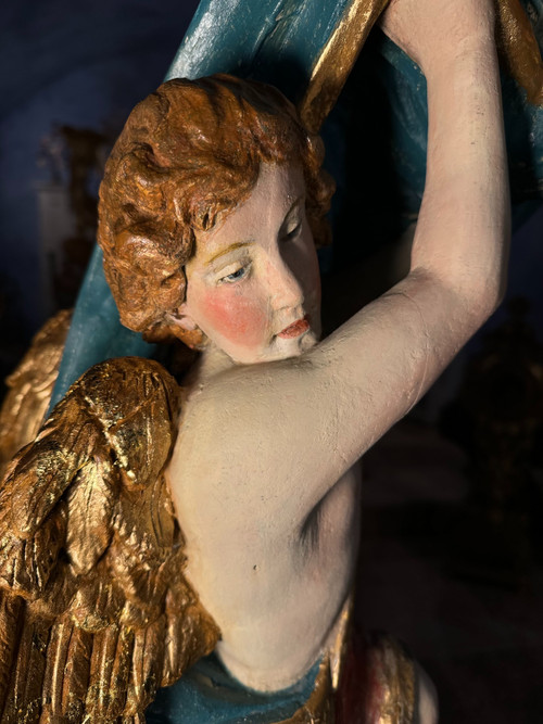 Tabernacle canopy with angels - 18th century
