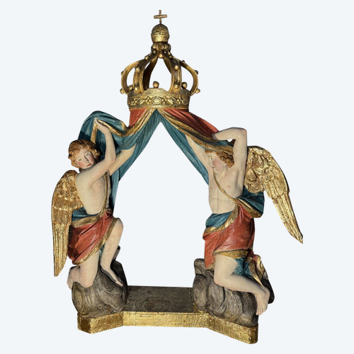 Tabernacle canopy with angels - 18th century