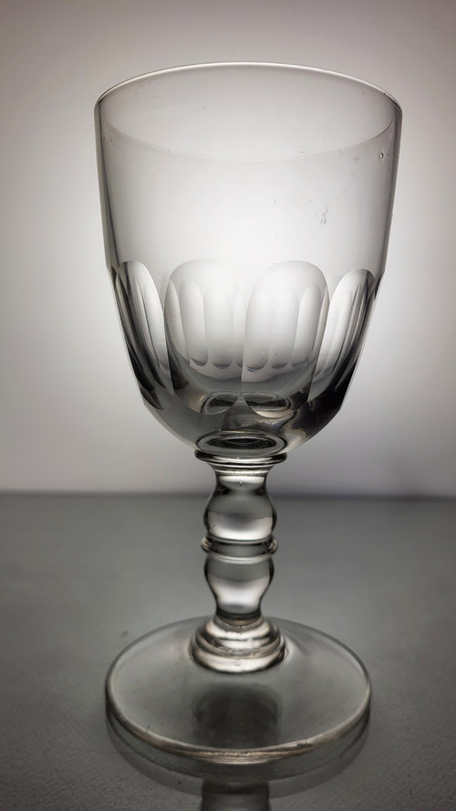 6 Bicchieri da vino/acqua a gondola XIX secolo
