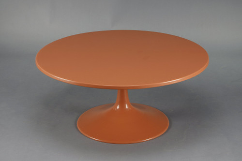Ensemble de salon des années 1970 : chaises tulipes et table basse