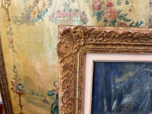 TABLEAU : GOUACHE D'APRES F. BOUCHER