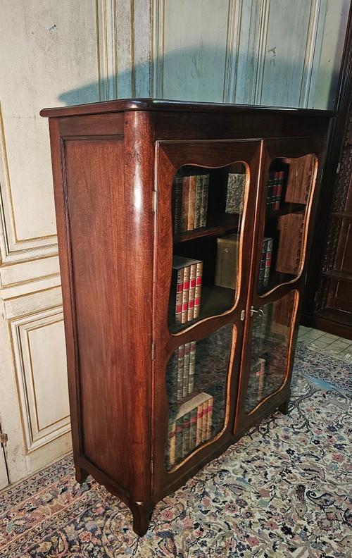19th Century Louis XV Mahogany Bookcase