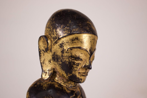 Burmese Adoring Monk