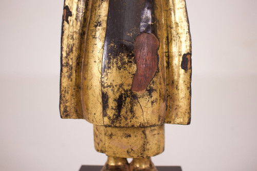 Burmese Adoring Monk