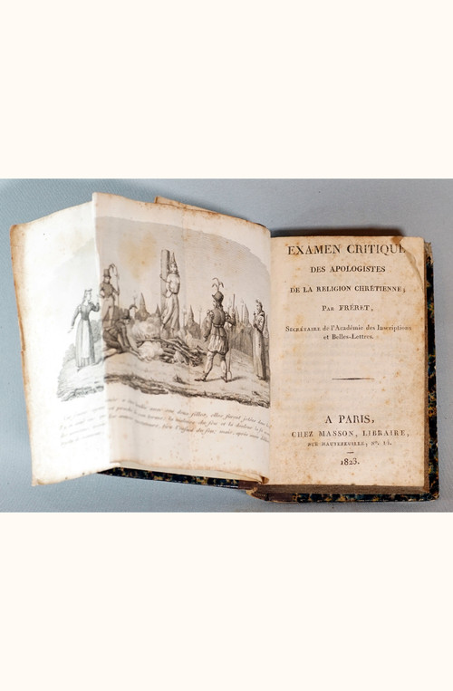 FRÉRET : EXAMEN CRITIQUE DES APOLOGISTES DE LA RELIGION CHRÉTIENNE 1823