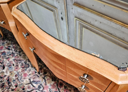 Paire De Chevets D époque Art Déco 1930/1940 En Sycomore
