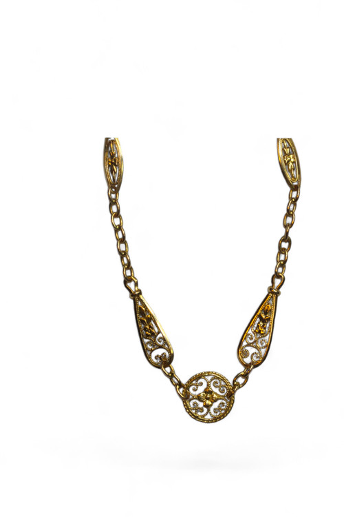 Sautoir en Or Art-Nouveau