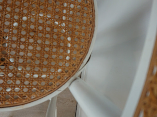 Cane bar stool
