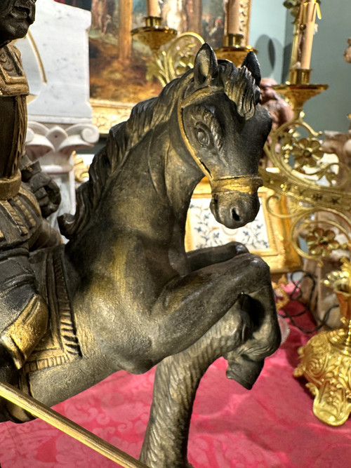Scultura di San Giorgio e il drago - XVII secolo