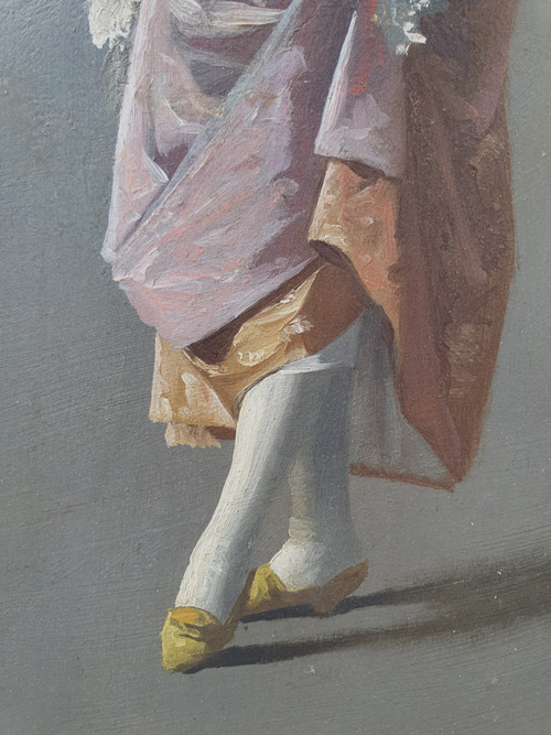 Charles REVEL - Ritratto di un'elegante signora alla fine del XVIII secolo
