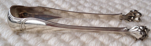 Pince à glaçons en métal argenté modèle Albi orfèvrerie Christofle