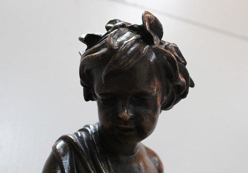 Gusseisen Bacchus trinkt aus der Quelle - 1900