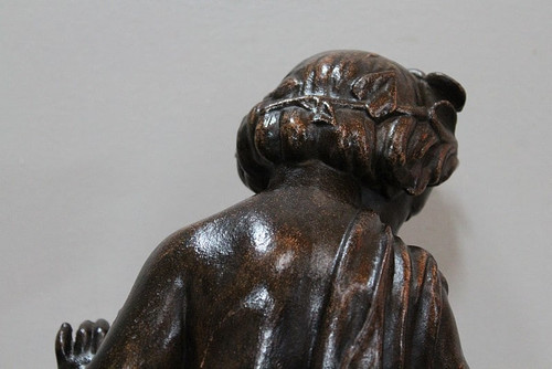 Gusseisen Bacchus trinkt aus der Quelle - 1900