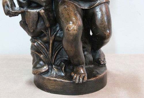 Gusseisen Bacchus trinkt aus der Quelle - 1900