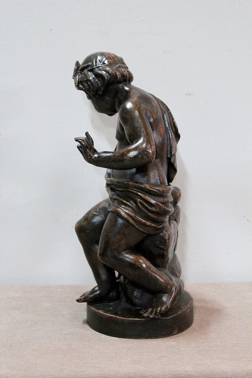 Gusseisen Bacchus trinkt aus der Quelle - 1900