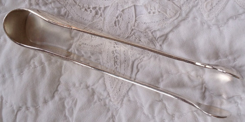 Pince à glaçons en métal argenté modèle Albi orfèvrerie Christofle