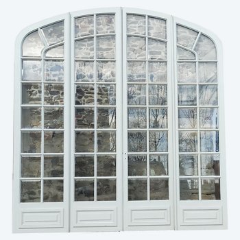 Großes gewölbtes Erkerfenster 320 Cm Atelier Orangerie Loft Alte Tür